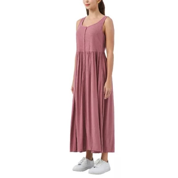 - NWT Frye Ladies Button Front Midi Dress Sz Large - Picture 3 of 8